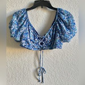 Wild Fable  |  Blue Floral Top